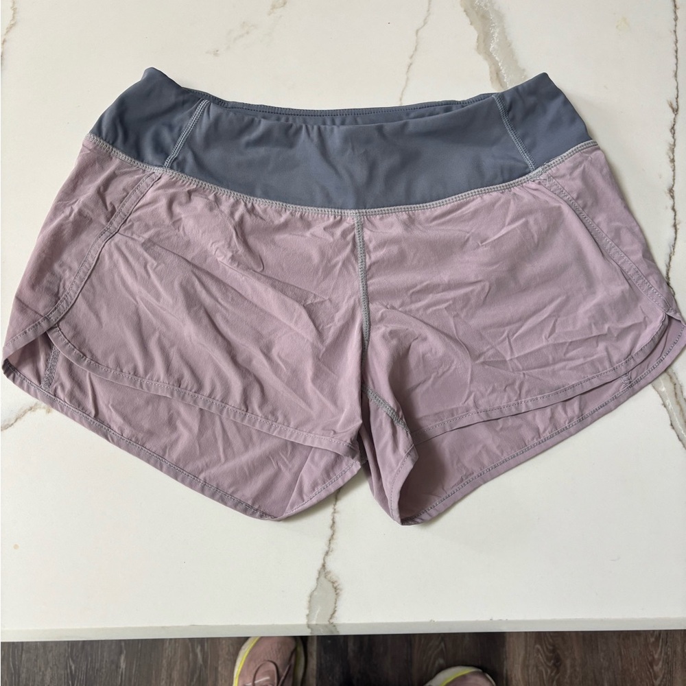 Women's Athletic Shorts in Gray and Pink